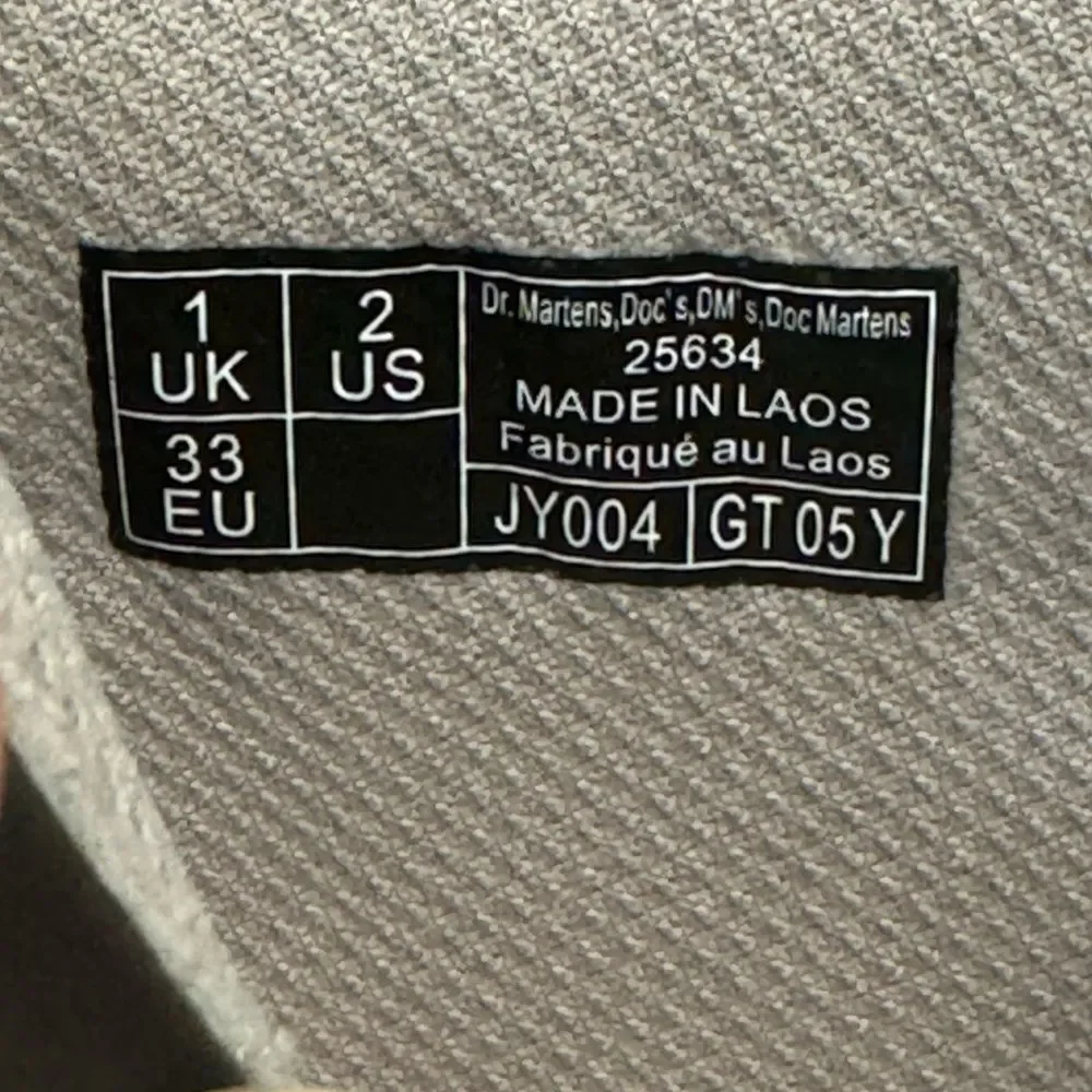 NWT Dr. Martens 1460 Big Kid Girls' Combat Boot Taupe Sz 2